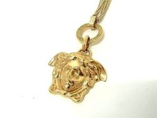 Collana VERSACE Medusa - Unisex in metallo dorato 3 file