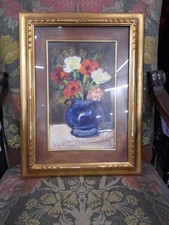 Dipinto Olio Su Tavoletta Di Giovanni Bartolena , Natura Morta XX Secolo