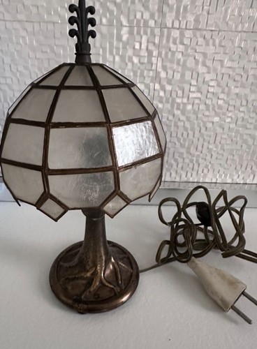 Lampada paralume vintage vetro