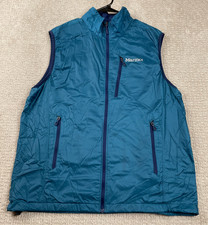 Gilet Marmotta Uomo Grande Etere Driclime Blu Full Zip Antivento Impermeabile