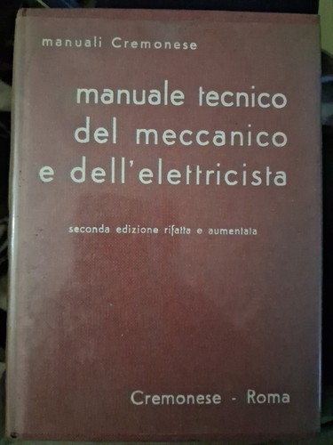 Manuale tecnico del meccanico - manuale,