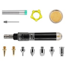 Saldatore a gas senza fili, pistola ad aria calda, soffiatore, torcia elettrica, autoaccensione4155