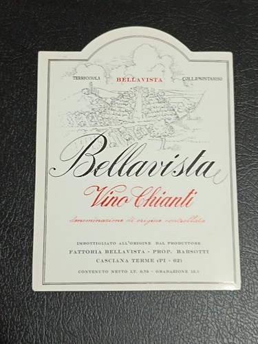 Etichetta vino chianti - etichetta,
