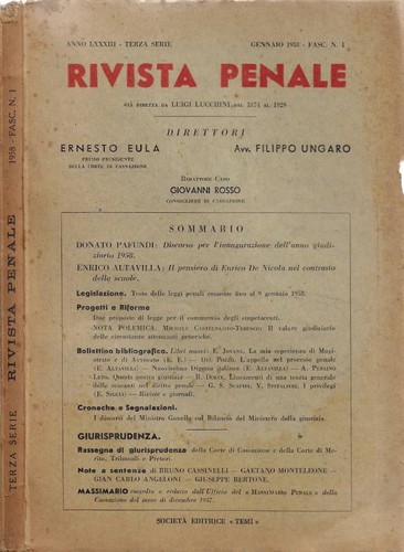 Rivista penale anno lxxxiii - anno,