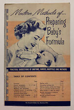 Brochure Vintage: 1957 EVENFLO - Metodi Moderni di Preparazione Formula Bambino 