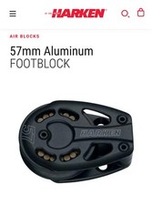 harken 3220 blk 57 hl foot black magic 57mm Aluminum FOOTBLOCK Rinvio in Allumin