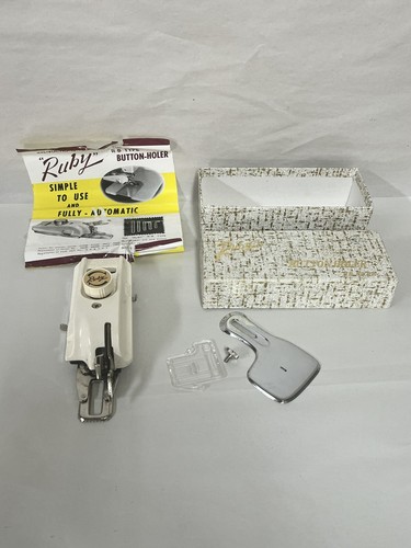 Holer bottone rubino vintage - bottone,