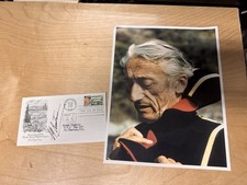 Jacques Cousteau firmato. FDC