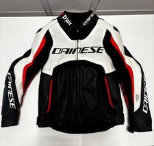 PERFORATED LEATHER JACKET Dainese Misano D-air Airbag SIZE 48 giacca pelle TOP!