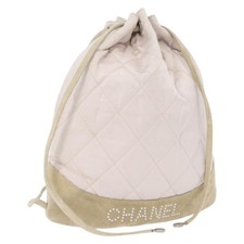 CHANEL Zaino Satinato Bianco