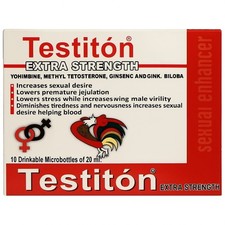 Testiton For Man Bed Integratore Energia e Allenamento, Confezione da 2 da 20 Fiale