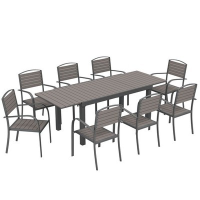 Set pranzo estensibile esterni - set,