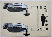 Collage tipografia Bauhaus Richard Paulick IBZ Berlino Bauakademie Berlin