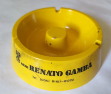 posacenere portacenere renato gamba armi giallo plastica vintage anni '70