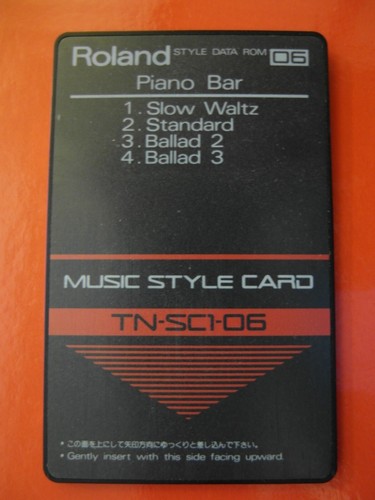 Carte rom style roland tn - carte,