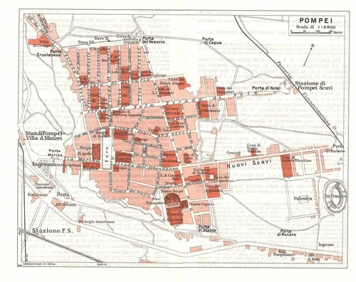 Carta geografica antica pompei - geografica,