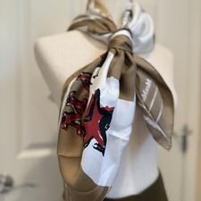 Sciarpa Max Mara nuova senza etichette taglio etichetta oversize 100% seta taglia:OS autunno/inverno/vacanze