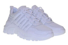 Windsor Smith scarpe donna sneakers con zeppa COREY BIANCO P19