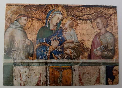 Cartolina assisi madonna - la,
