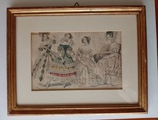 Antica Stampa Moda Francese 1834