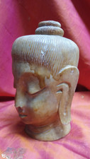 Antica statua testa buddha - antica,