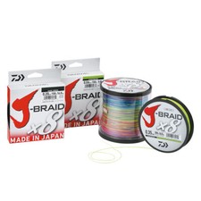 DAIWA J-BRAID X8 TRECCIATO PE DYNEEMA FILO DA PESCA 150 MT 300 MT 500 MT 1500 MT