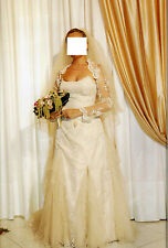 ABITO DA SPOSA USATO COLLEZIONE MITHOS ANNO 2012 TAGLIA 42/44