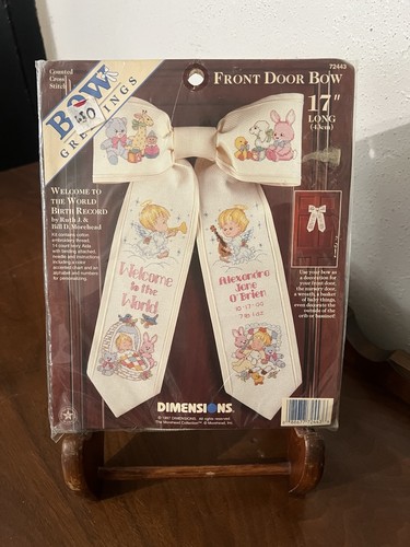 Kit punto croce fiocco - , porta