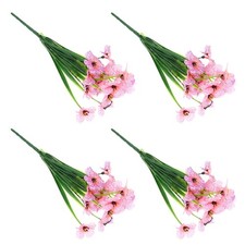 1 set di 4 fiori viola