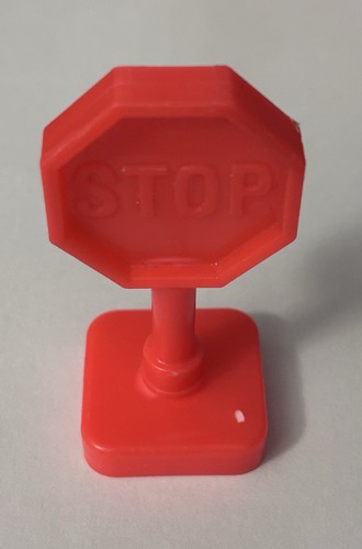 Insegna stop plastica rossa