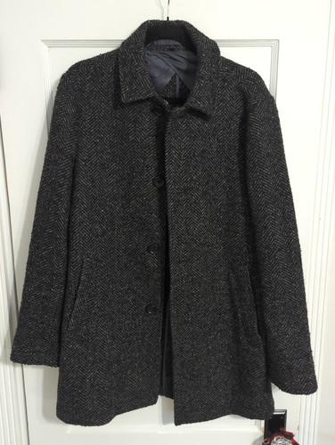 Cappotto lana spina pesce - cappotto, di