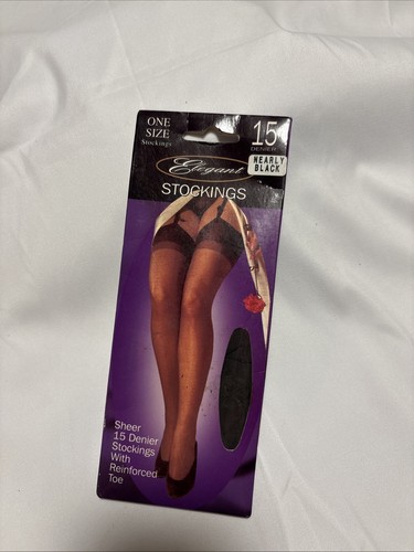 Calze eleganti vintage nere