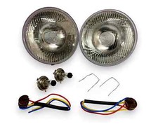 Faro A Luce Sealed Da 7 Pollici LHD Per Auto Classiche Completo Conversione H4