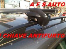 BARRE PORTATUTTO FIAT CROMA STATION WAGON ANNO 2005 RAILS CHIAVE ANTIFURTO NERE