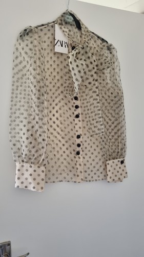 Camicetta top organza semi