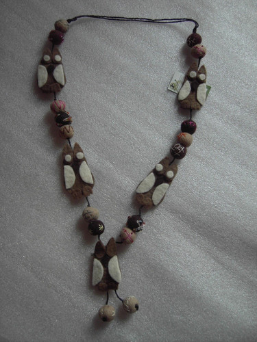 Collana lana cotta - collana,