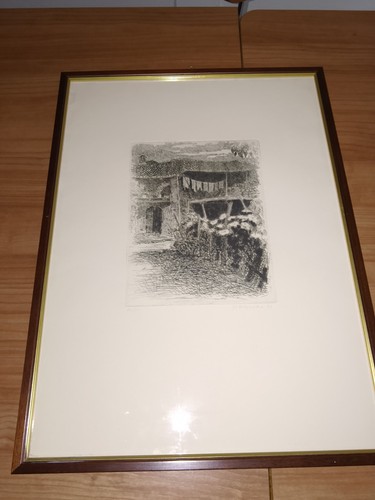 Quadro incisione puntasecca - incisione,