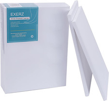 30X40Cm Tele Intelaiate 5Pz per Pittura per Artisti/Spessore 1.7Cm 280GSM/ Tele 