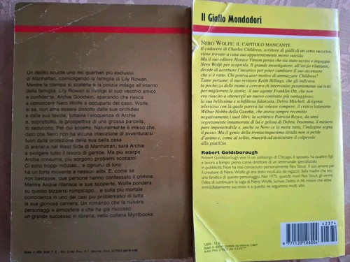 Nero wolfe ultima - nero,