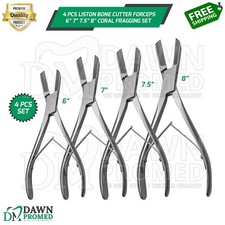 4 Pezzi Liston Pinza Taglierina Osso 6" 7" 7,5" 8" Corallo Frag Strumenti Ortopedici