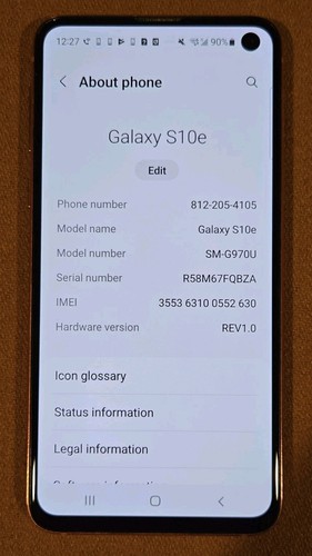 Samsung galaxy s10e 128 - 128, gb