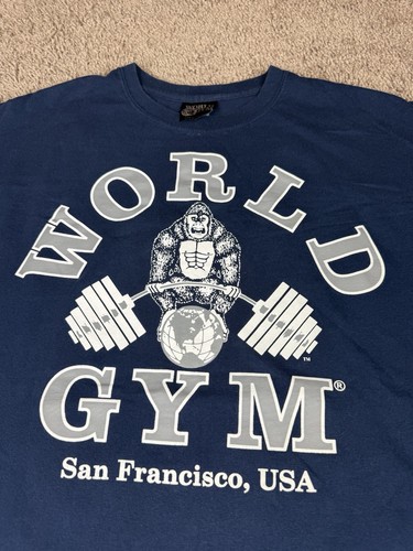 Maglietta world gym grande - gym,