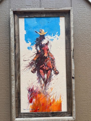 Cowboy americano dipinto - americano,,