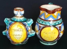 Coppia Ceramica Faenza Ca Pirota Monte Guidi Imola Deruta Siena Colle Val D'elsa