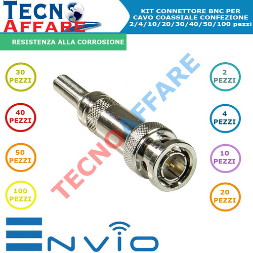 Connettore bnc vite per cavo - a,