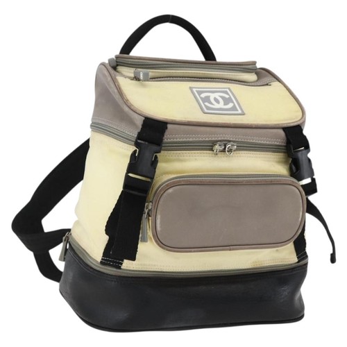 Chanel zaino nylon argento - zaino,