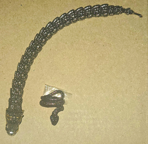 Bracciale catena drago occhi