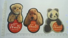 PELUCHE TRUDI  -- LOTTO 3 ADESIVI ORIGINALI CON VELINA