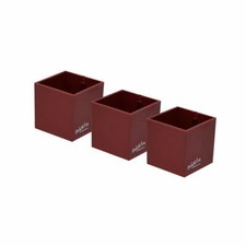 Kalamitica Toni Rossi Set da 3 Cubi Magnetici, Resina ABS, Rosso Tinta Unita (A6
