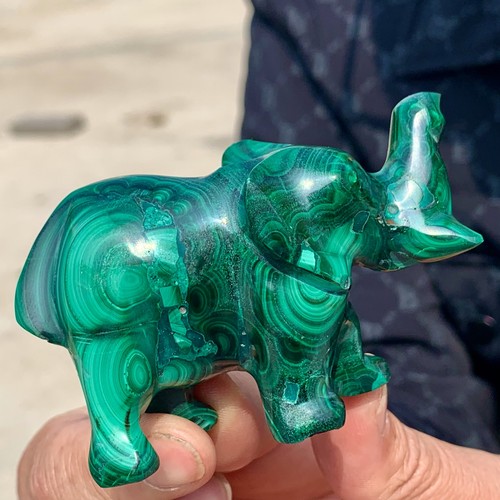 342g natural glossy malachite - 342g,